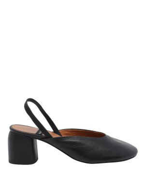 ANGEL ALARCON: court shoes - Black 157A Slingback Pump
