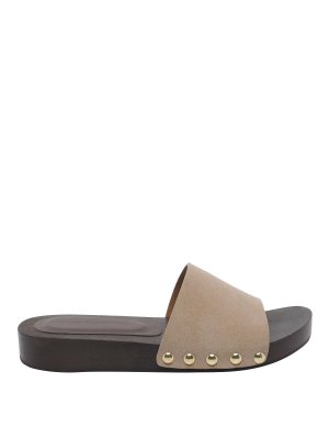 ANGEL ALARCON: sandals - Beige Wd2 Sandals