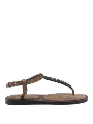 BRUNELLO CUCINELLI: Sandales - Sandales - Marron