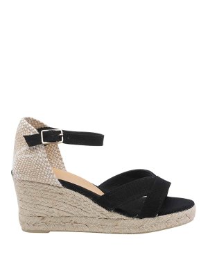 CASTANER: espadrilles - Black Bruna Wedges