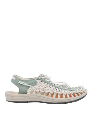 KEEN: sandals - White And Green Uneek Sandals
