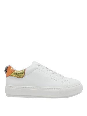 KURT GEIGER: trainers - White Laney Eagle Sneakers