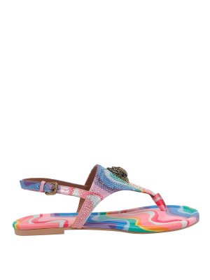 KURT GEIGER: sandals - Multicolor Kensington Slingback Sandals