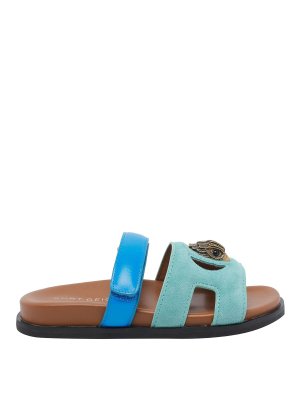 KURT GEIGER: sandals - Blue Eagle Cut Out Sandals