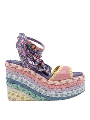 KURT GEIGER: sandals - Chelsea Scarf Wedges