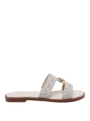 Michael Michael Kors: sandals - Logo Slide Sandals