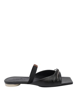 MM6 MAISON MARGIELA: sandals - Black Slingback Sandals