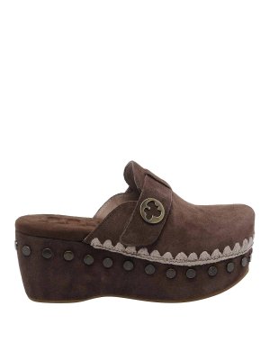 MOU: mules shoes - Brown Clog