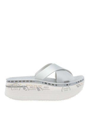 PREMIATA: Sandalias - Sandalias - Plata