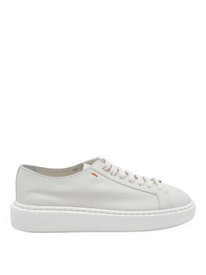 SANTONI: trainers - Leather Sneakers