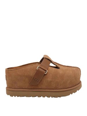 UGG: mules shoes - Chestnut Goldenstar Hi Clog