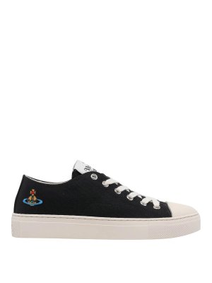 VIVIENNE WESTWOOD: trainers - Black Plimsoll Sneakers