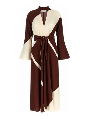 ALBERTA FERRETTI: Vestidos media pierna - Vestido Midi - Rojo Oscuro