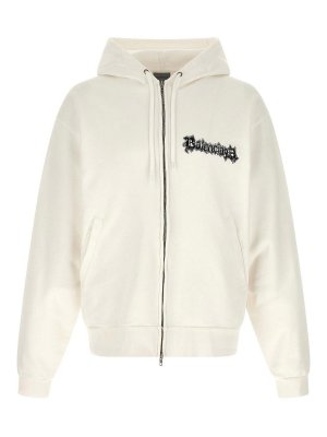 BALENCIAGA: Sweatshirts und Pullover - Sweatshirt - Weiß