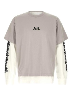 BALENCIAGA: t-shirts - Hybrid Double T-Shirt