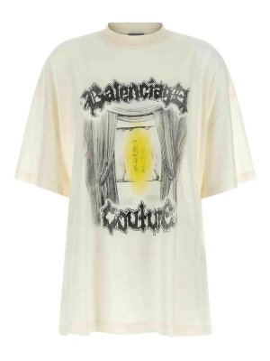 BALENCIAGA: Camisetas - Camiseta - Blanco
