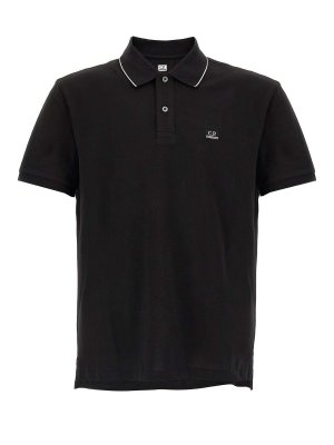 C.P. COMPANY: polo - Polo con applicazione logo
