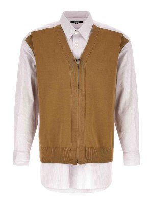 COMME DES GARÇONS HOMMES PLUS: shirts - Cardigan Insert Shirt