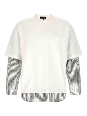 COMME DES GARÇONS HOMMES PLUS: shirts - Shirt Insert T-Shirt