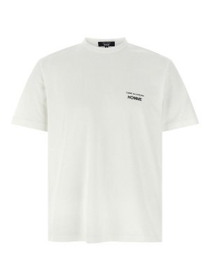COMME DES GARÇONS HOMMES PLUS: T-shirts - T-Shirt - Weiß