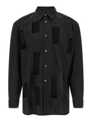 COMME DES GARÇONS HOMMES PLUS: shirts - Geometric Cut-Out Shirt