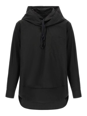 COMME DES GARÇONS HOMMES PLUS: Blusen - Bluse - Schwarz