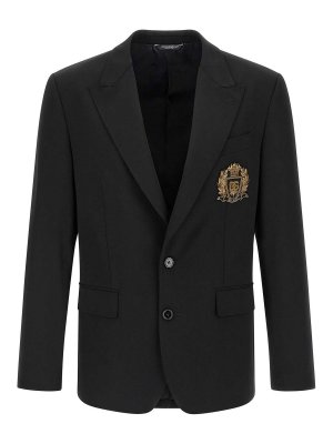 DOLCE & GABBANA: Blazer - Blazer - Negro