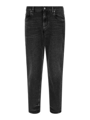 DOLCE & GABBANA: Jeans à jambe droite - Jean Droit - Noir