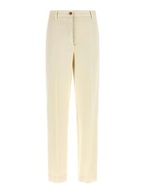 DRIES VAN NOTEN: カジュアルトラウザー - カジュアルパンツ - ベージュ