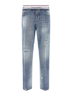 DSQUARED2: Jeans Rectos - Vaqueros Rectos - Azul