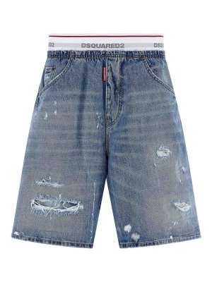 DSQUARED2: Shorts - Short - Bleu