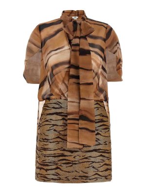 ELISABETTA FRANCHI: short dresses - Animal Dress