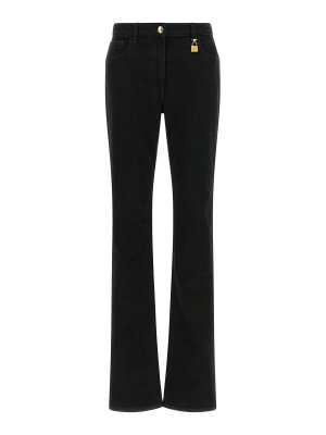 ELISABETTA FRANCHI: straight leg jeans - Jewel Padlock Jeans