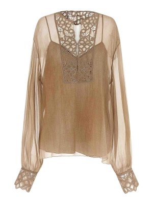 ERMANNO SCERVINO: Blouses - Blouse - Beige