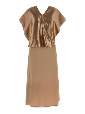 FABIANA FILIPPI: Robe longueur genou - Robe Au Genou - Beige