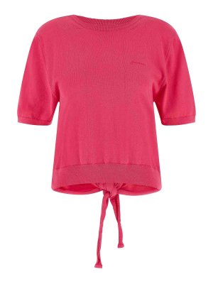 GANNI: maglia collo rotondo - Maglione con schiena nuda