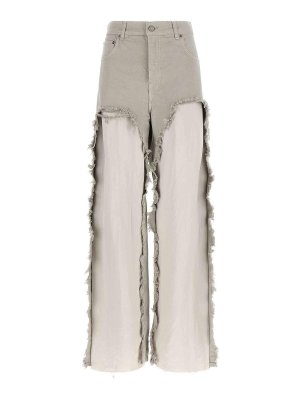 HAIKURE: Jeans patte d'éléphant - Jean Évasé - Gris