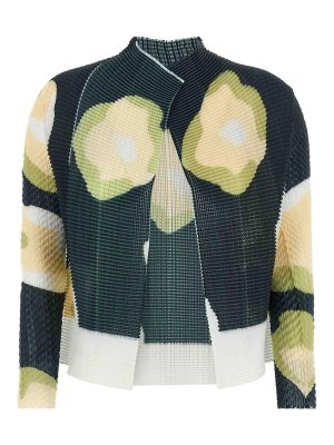 ISSEY MIYAKE: cardigan - Cardigan con top plissettato Verve