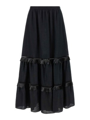 KITON: gonne al ginocchio  e longuette - Gonna con frange