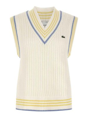 LACOSTE: maglieria gilet - Gilet in maglia spessa