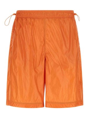 LAMINAR: Trousers Shorts - Shiny Nylon Bermuda Shorts