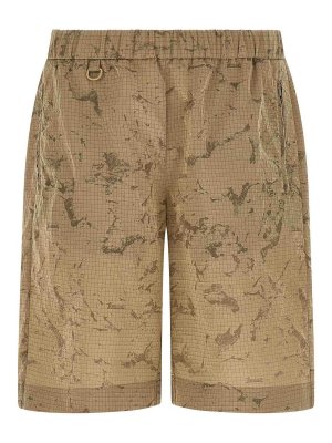 LAMINAR: Trousers Shorts - Camouflage Bermuda Shorts