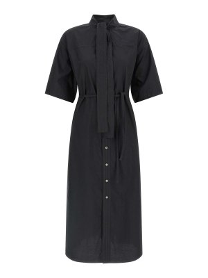 LEMAIRE: Knielange Kleider - Knielanges Kleid - Schwarz