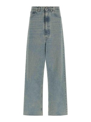 Maison Margiela: straight leg jeans - Low Crotch Jeans