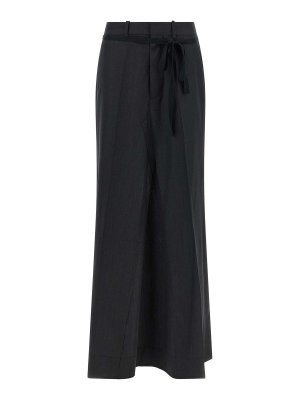 Maison Margiela: Knee length skirts & Midi - Raw Cut Hem Skirt