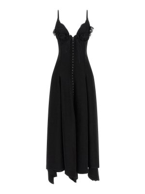 ALEXANDER MCQUEEN: Robe longueur genou - Robe Au Genou - Noir