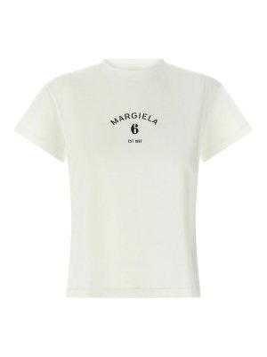 MM6 MAISON MARGIELA: t-shirts - Logo Print T-Shirt