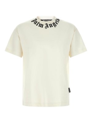 Palm Angels: T-shirts - T-Shirt - Weiß