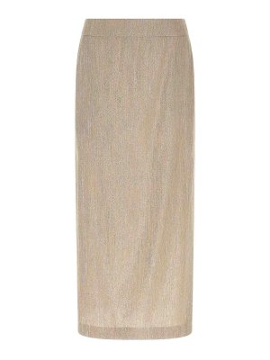 PESERICO: casual trousers - Lam Thread Skirt