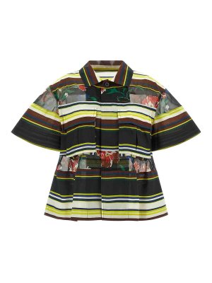 Sacai: shirts - Pattern Mix Shirt